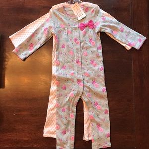 Carter's set of 2 long sleeve rompers - 12 Months